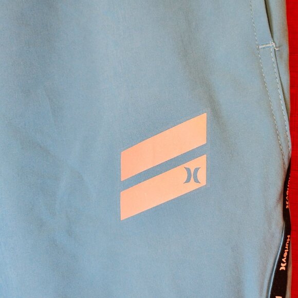 Hurley Men's Exist Slash Lightweight Sport Shorts Blue Size Small - Picture 6 of 11